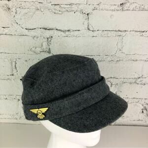 NWT Habitat Military Whitworth Grey Wool Hat